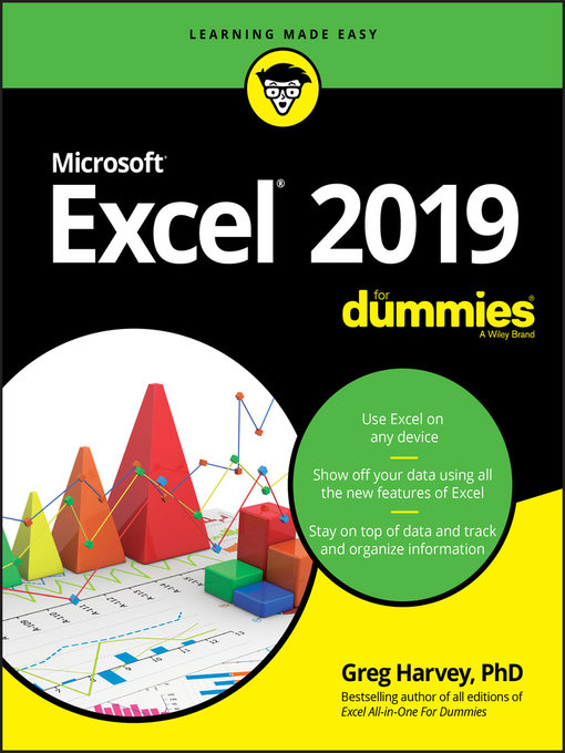 Cover image for Excel 2019 For Dummies